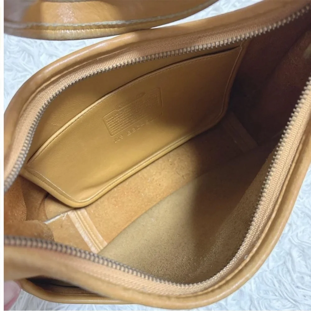 Coach Caramel Leather Hobo Bag - Picture 8 of 13
